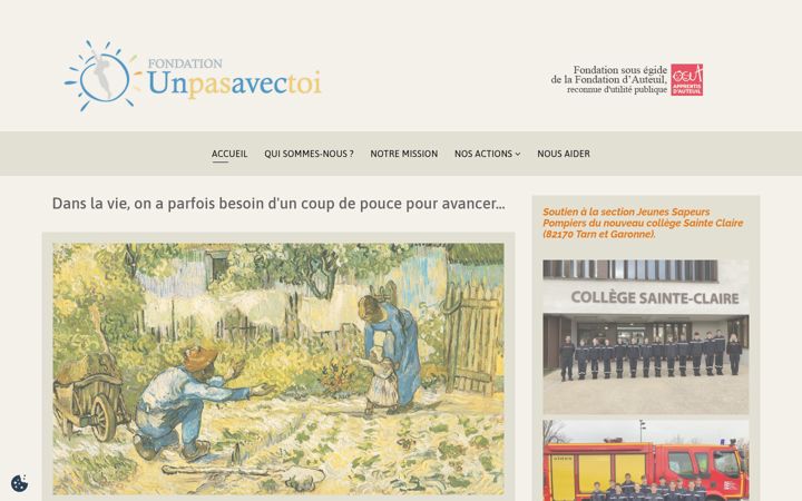 Screenshot of fondation-unpasavectoi.org