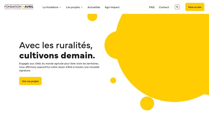 Screenshot of fondationavril.org