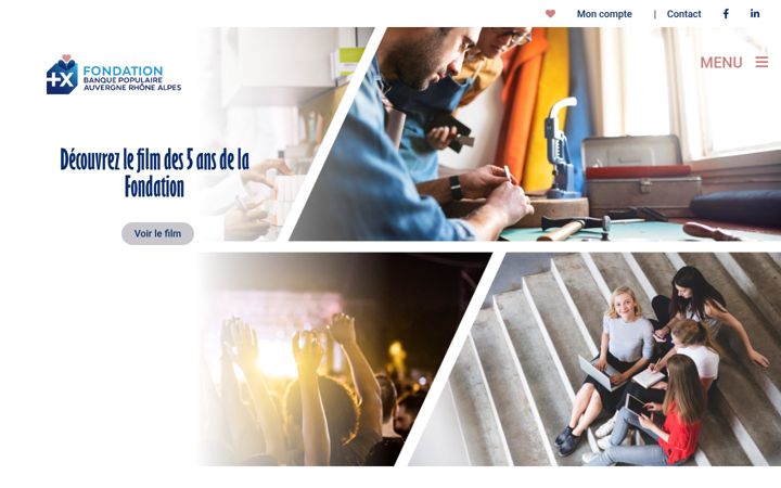 Screenshot of fondationbpaura.fr