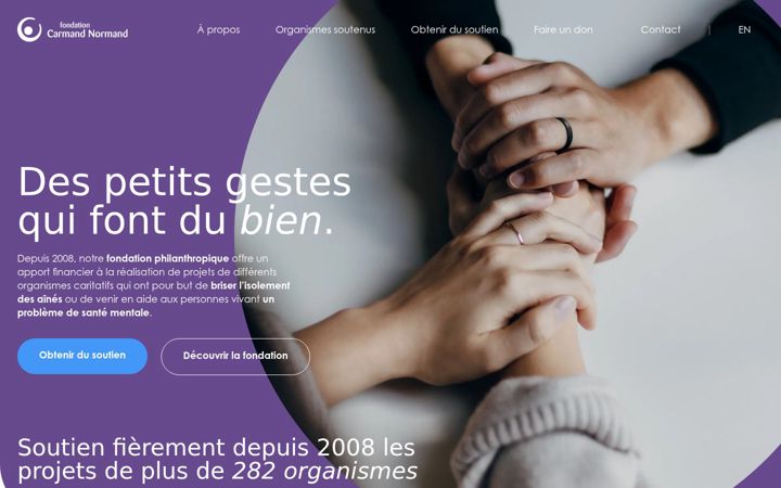 Screenshot of fondationcarmandnormand.org