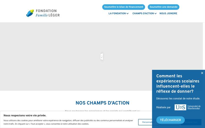 Screenshot of fondationfamilleleger.com
