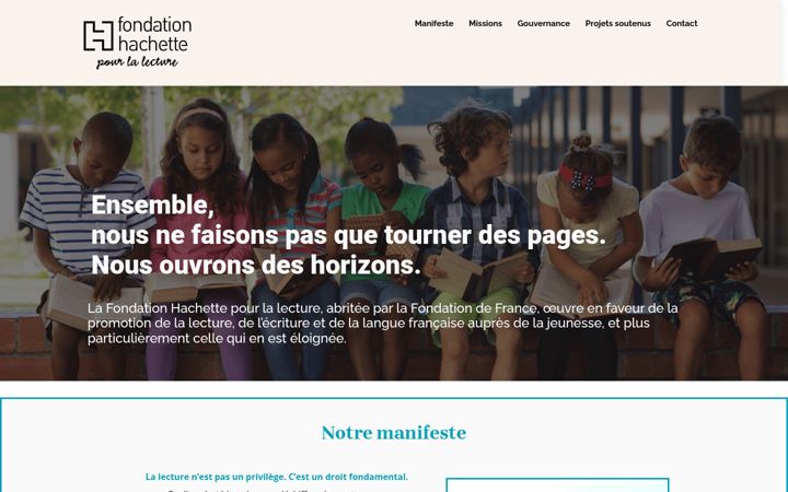 Screenshot of fondationhachette.com