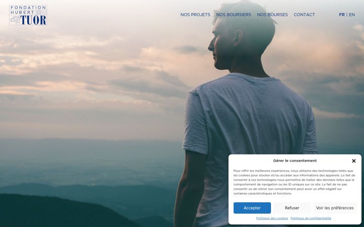 Screenshot of fondationhuberttuor.ch