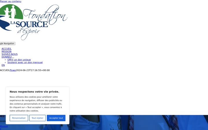 Screenshot of fondationlasource.ca