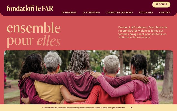 Screenshot of fondationlefar.com