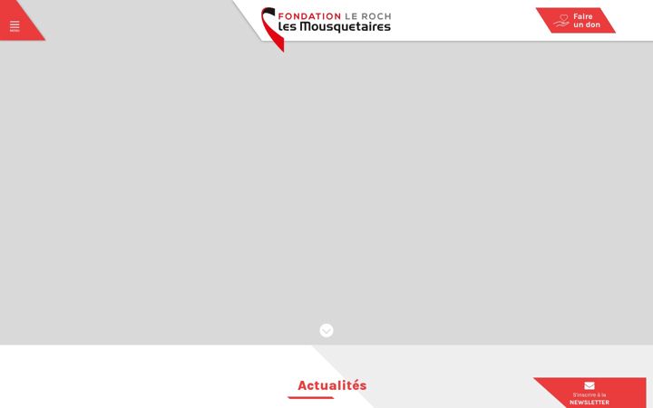 Screenshot of fondationleroch-lesmousquetaires.org