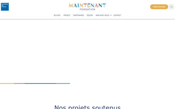 Screenshot of fondationmaintenant.com