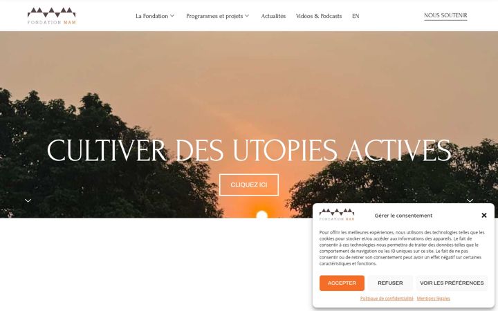 Screenshot of fondationmam.cc