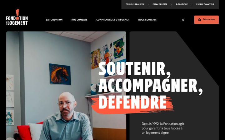 Screenshot of fondationpourlelogement.fr