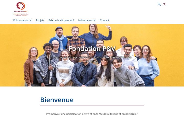 Screenshot of fondationpv.be