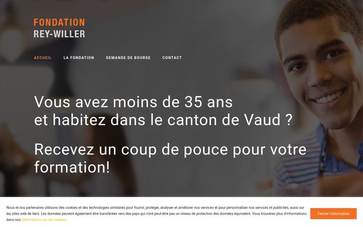 Screenshot of fondationreywiller.ch