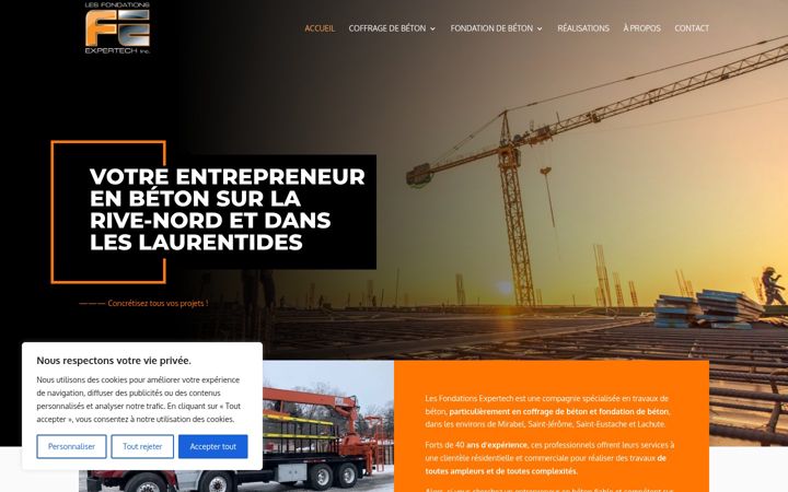 Screenshot of fondationsexpertech.com