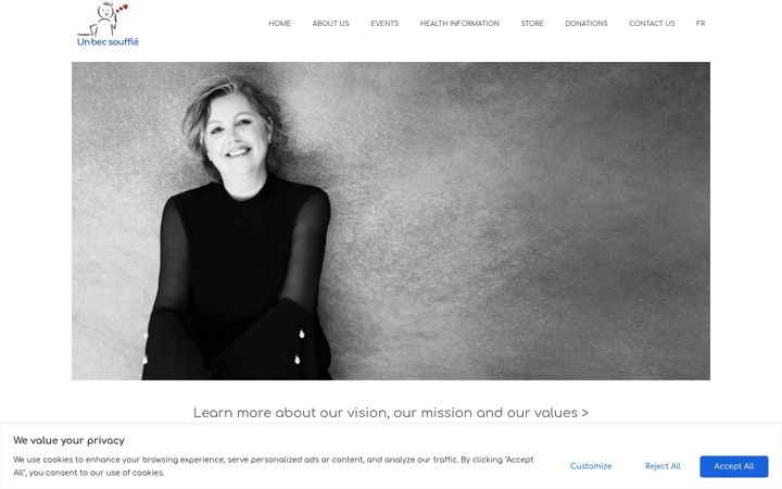 Screenshot of fondationunbecsouffle.org