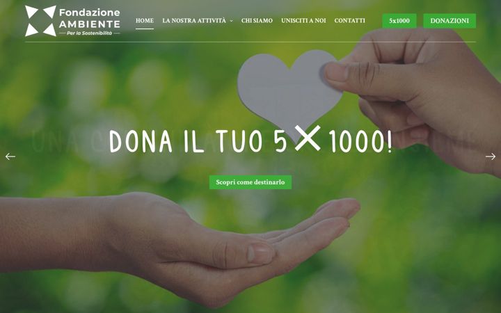 Screenshot of fondazione-ambiente.it