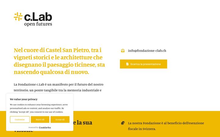 Screenshot of fondazione-clab.ch