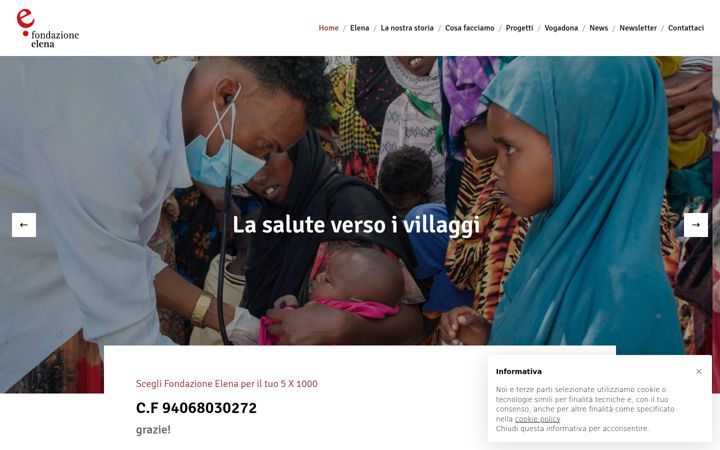 Screenshot of fondazione-elena.org
