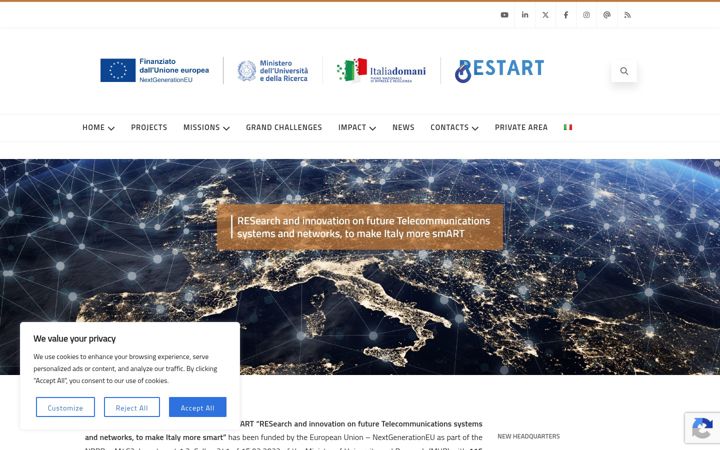 Captură de ecran a fondazione-restart.it