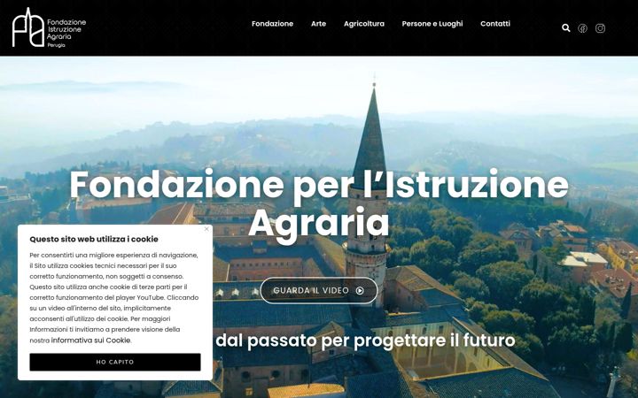 Captură de ecran a fondazioneagraria.it