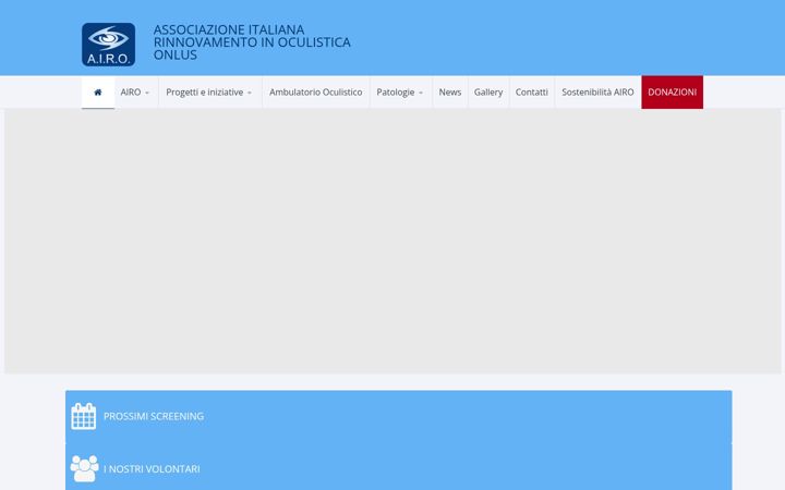 Screenshot of fondazioneairo.it