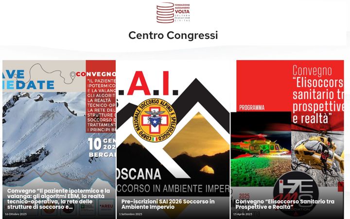 Screenshot of fondazionealessandrovolta.org