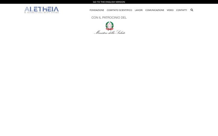 Captură de ecran a fondazionealetheia.it