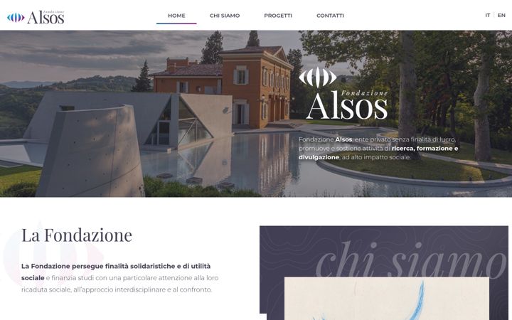 Screenshot of fondazionealsos.org