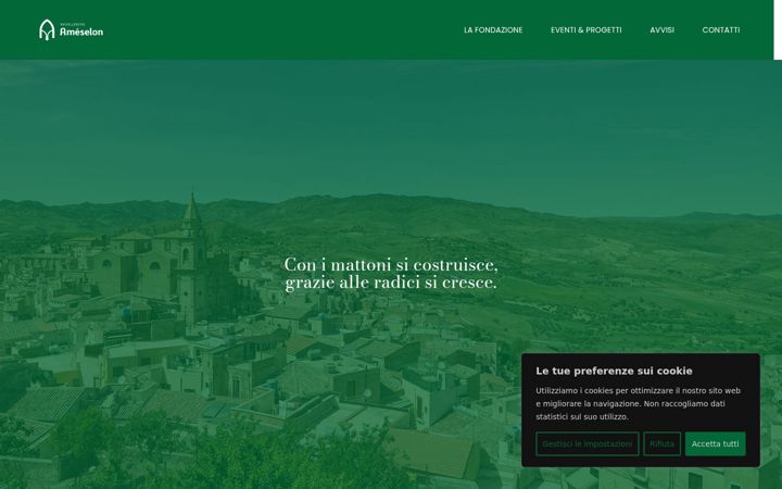 Captură de ecran a fondazioneameselon.it