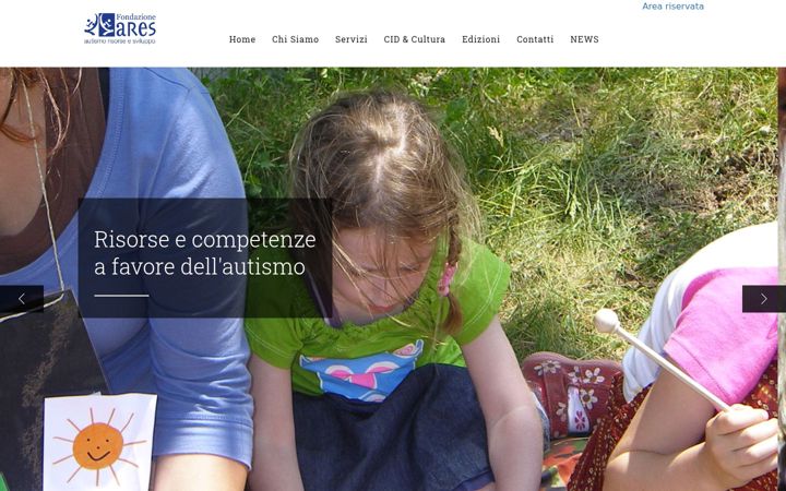 Screenshot of fondazioneares.com