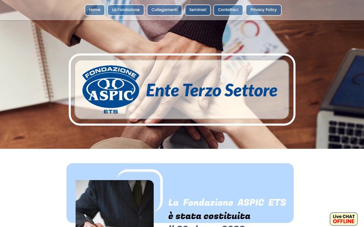 Screenshot von fondazioneaspicets.it
