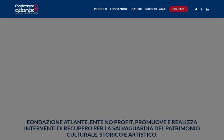 Ekraanipilt saidist fondazioneatlante.it