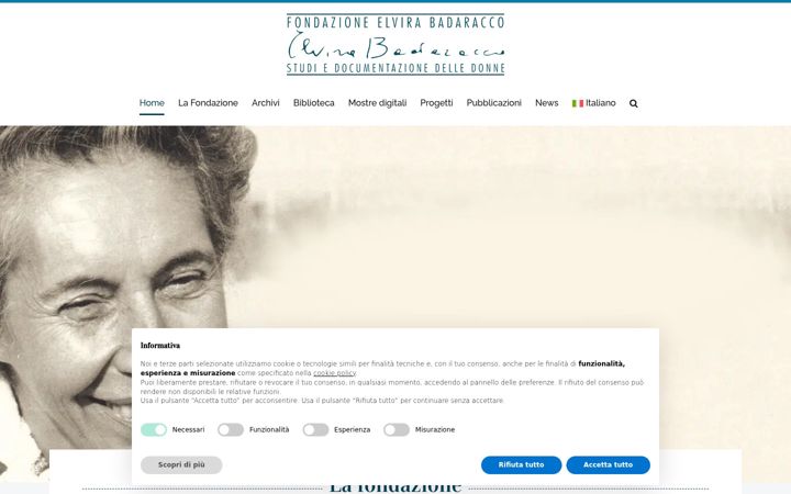Screenshot of fondazionebadaracco.it