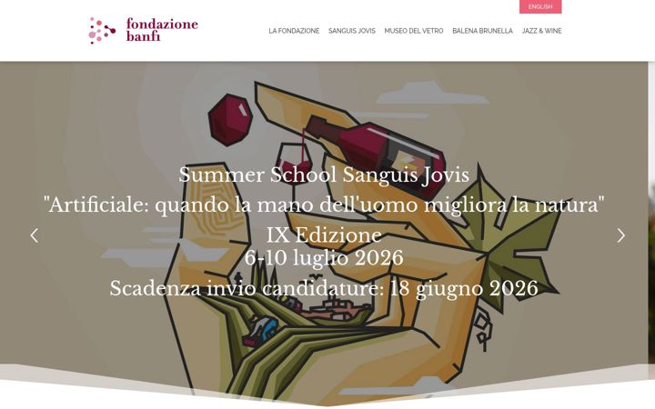 Ekraanipilt saidist fondazionebanfi.it