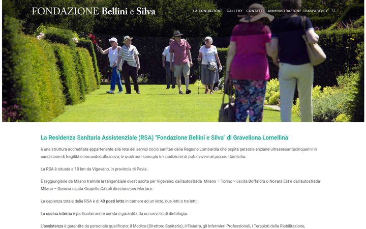 Screenshot of fondazionebelliniesilva.it