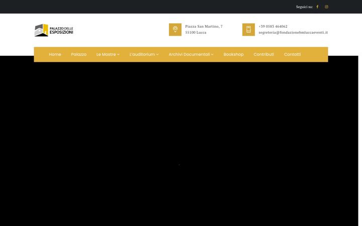 Screenshot of fondazionebmluccaeventi.it