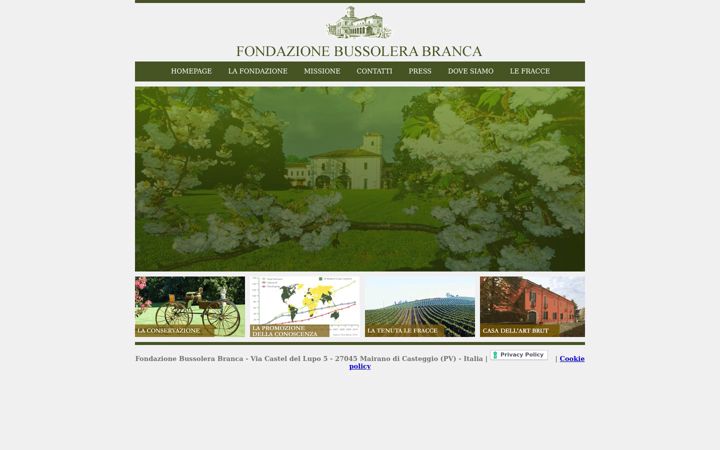 Screenshot of fondazionebussolera.it