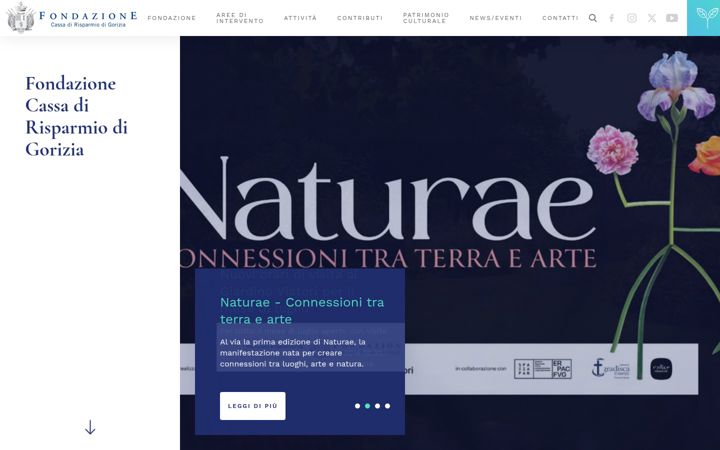Screenshot of fondazionecarigo.it