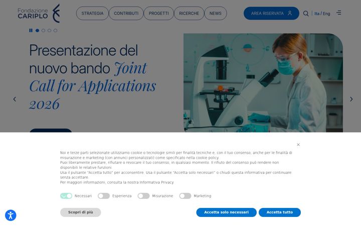 Zrzut ekranu fondazionecariplo.it