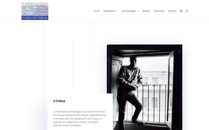 Screenshot van fondazionecarlobattaglia.it