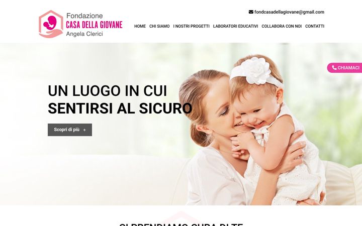 Screenshot van fondazionecasadellagiovanelodi.it