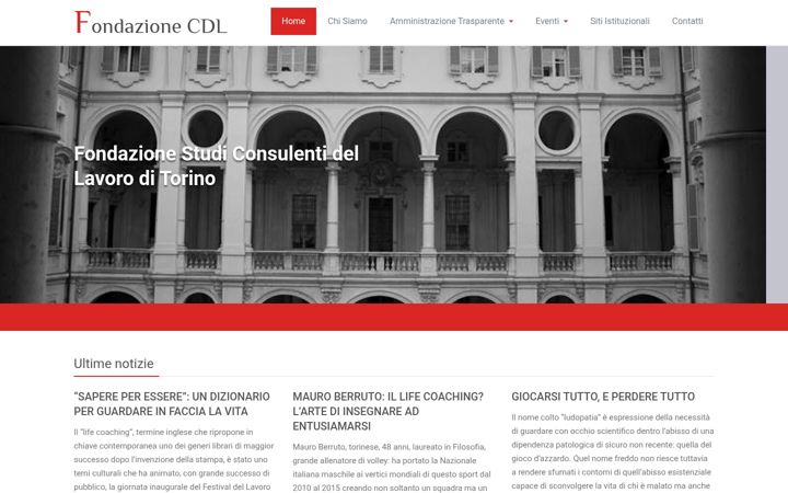 Screenshot of fondazionecdl.it