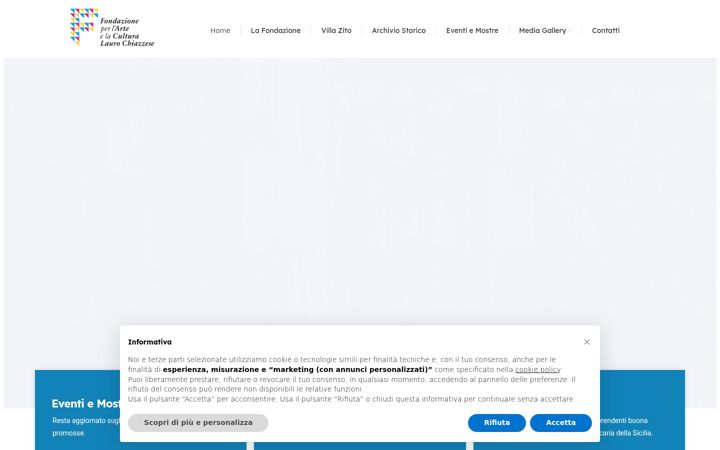 Screenshot van fondazionechiazzese.it