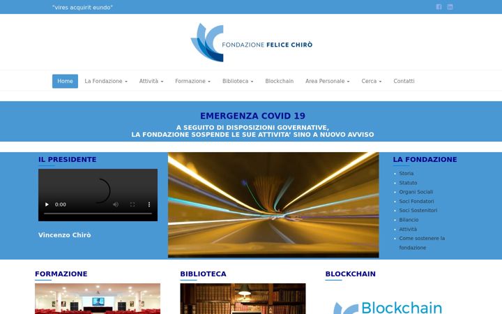 Screenshot of fondazionechiro.it