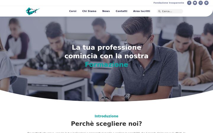 Screenshot of fondazionecif.it