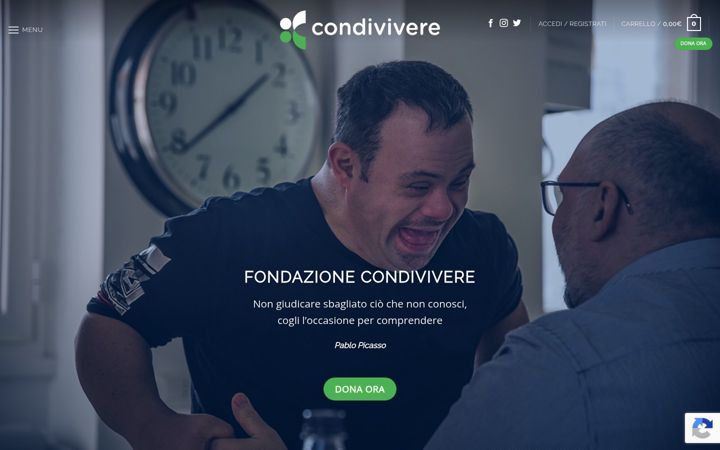 Screenshot of fondazionecondivivere.org