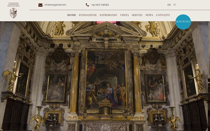 Screenshot van fondazioneconservatoririunitisiena.it