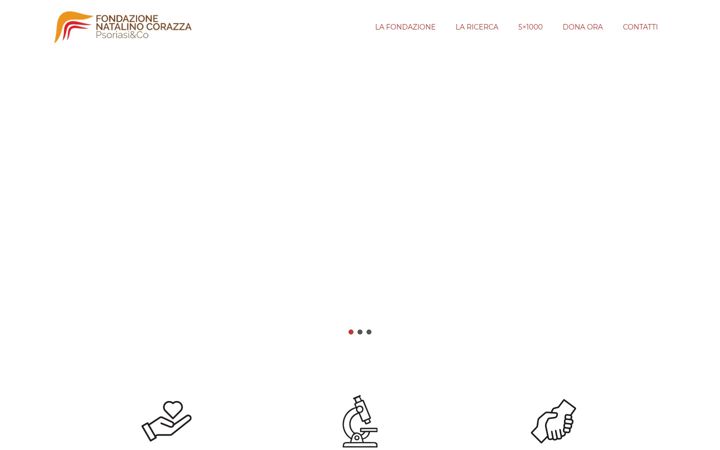 Screenshot of fondazionecorazza.org