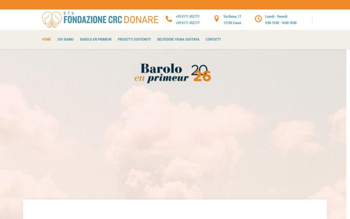 Screenshot van fondazionecrcdonare.it