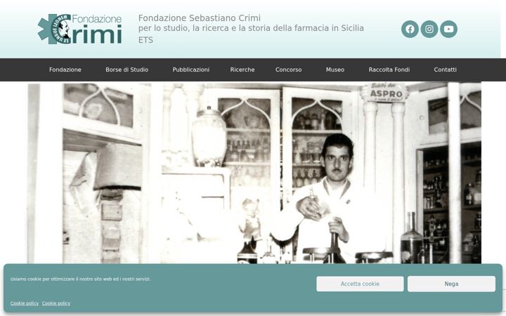 Skärmbild av fondazionecrimi.it