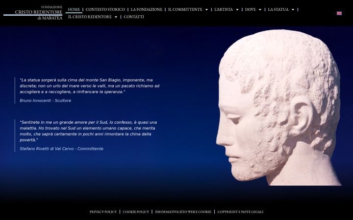Screenshot di fondazionecristoredentoredimaratea.it