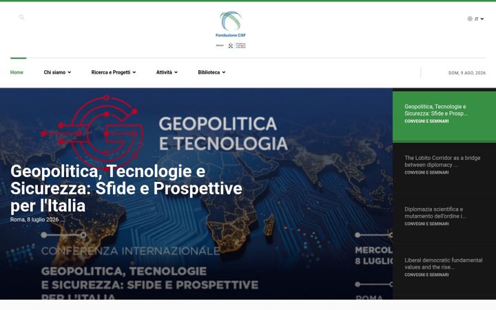 Screenshot of fondazionecsf.it